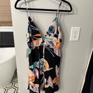 Maaji Black Floral Mini Dress